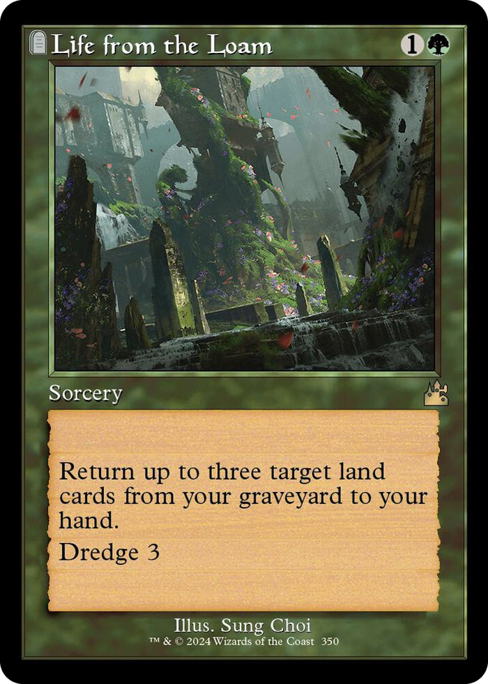 Life from the Loam (Retro Frame) #350 R - Ravnica Remastered Pokemon card