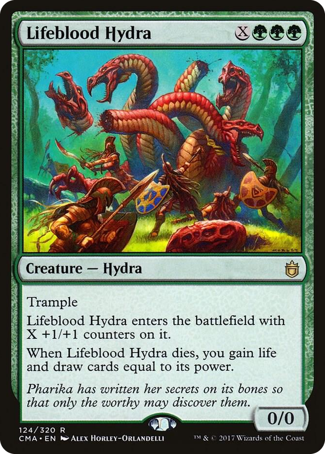 Lifeblood Hydra #124 R - Commander Anthology Pokemon card