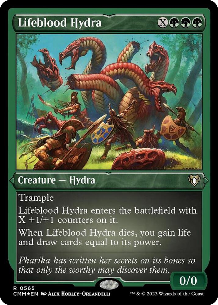 0565 Lifeblood Hydra (Foil Etched) R Commander Masters