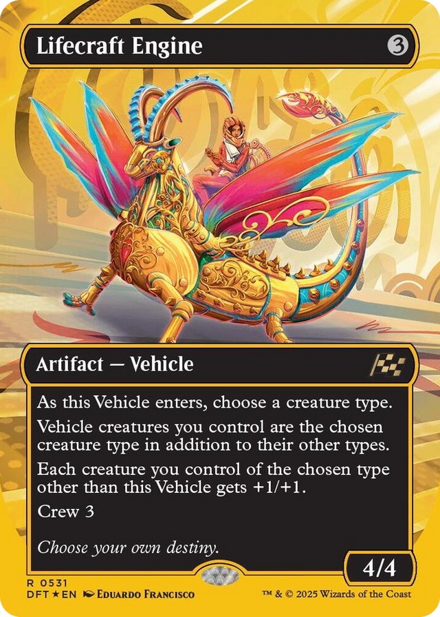 0531 Lifecraft Engine (Borderless) (First-Place Foil) R Aetherdrift