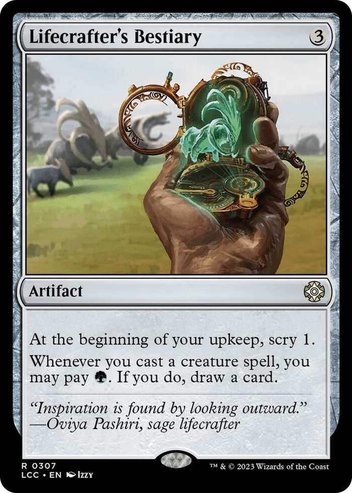 Lifecrafter's Bestiary #307 R - Commander: The Lost Caverns of Ixalan Pokemon card
