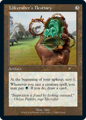 0001 Lifecrafter's Bestiary (Retro Frame) R WPN & Gateway Promos