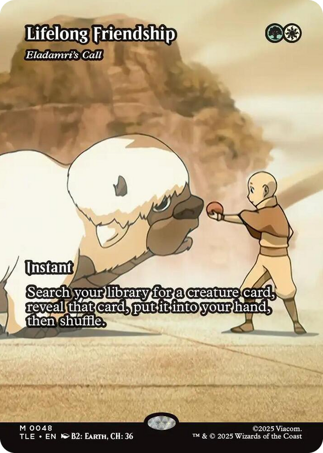 0048 Lifelong Friendship - Eladamri's Call (Borderless) M The Last Airbender: Eternal-Legal