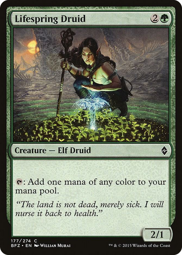 0177 Lifespring Druid C Battle for Zendikar