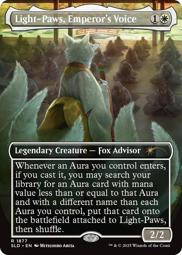 Light-Paws, Emperor's Voice #1877 R - Secret Lair Drop Series Pokemon card