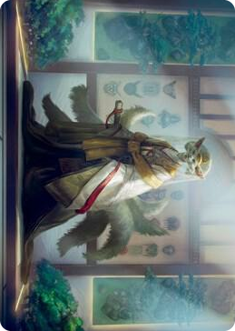 0023 Light-Paws, Emperor's Voice Art Card S Art Series: Kamigawa: Neon Dynasty
