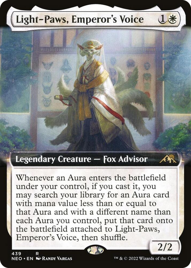 0439 Light-Paws, Emperor's Voice (Extended Art) R Kamigawa: Neon Dynasty