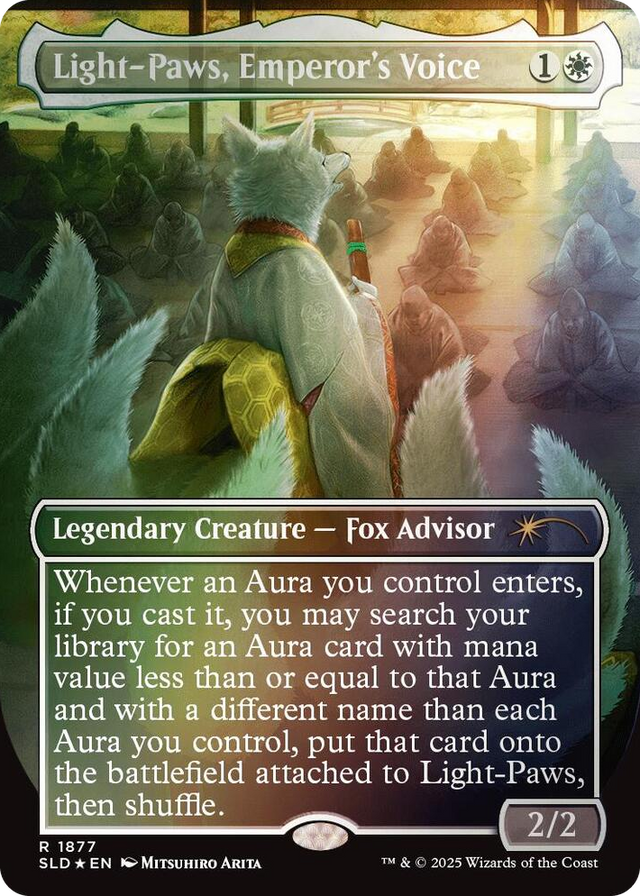 1877 Light-Paws, Emperor's Voice (Rainbow Foil) R Secret Lair Drop Series