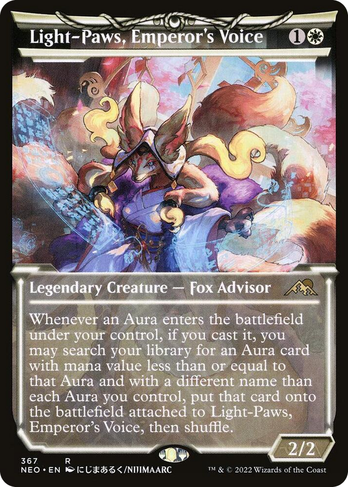 Light-Paws, Emperor's Voice (Showcase) #367 R - Kamigawa: Neon Dynasty Pokemon card
