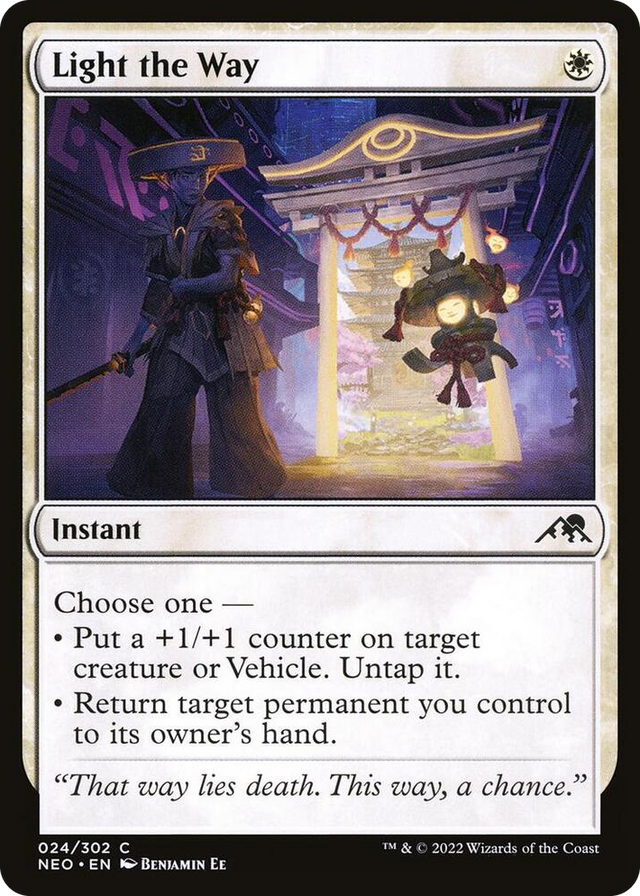0024 Light the Way C Kamigawa: Neon Dynasty