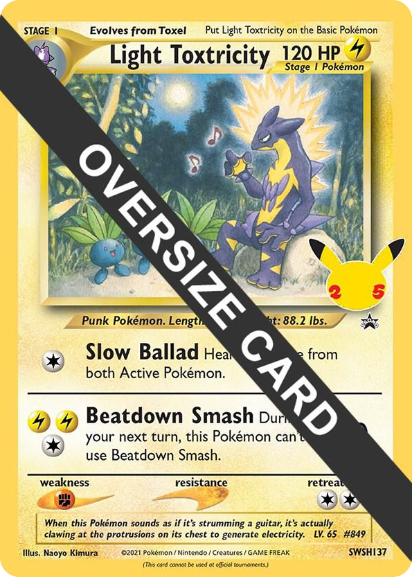 0137 Light Toxtricity - SWSH137 Promo Jumbo Cards