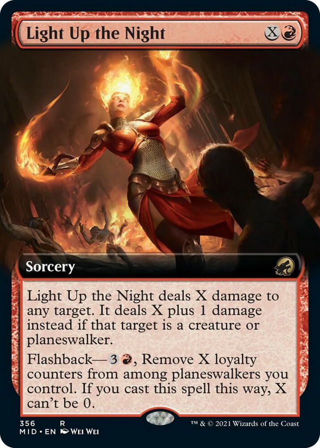 0356 Light Up the Night (Extended Art) R Innistrad: Midnight Hunt