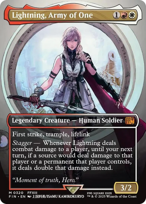 0320 Lightning, Army of One (0320) (Borderless) M FINAL FANTASY