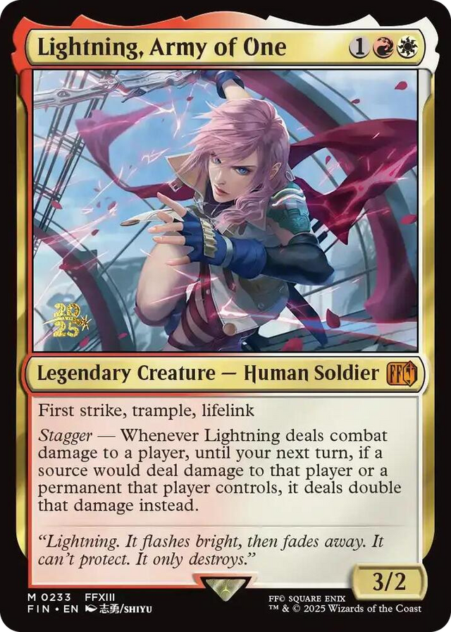 0233 Lightning, Army of One M Prerelease Cards