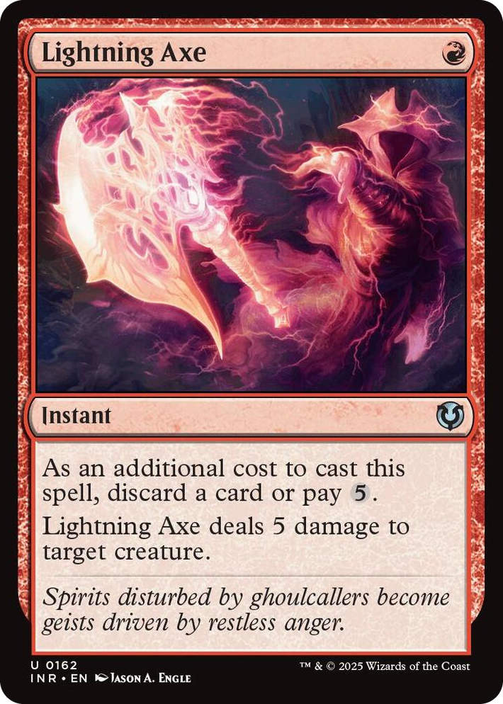 0162 Lightning Axe U Innistrad Remastered