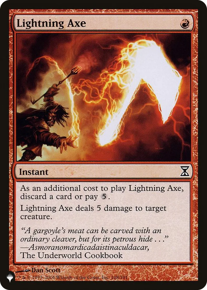 0168 Lightning Axe C The List Reprints