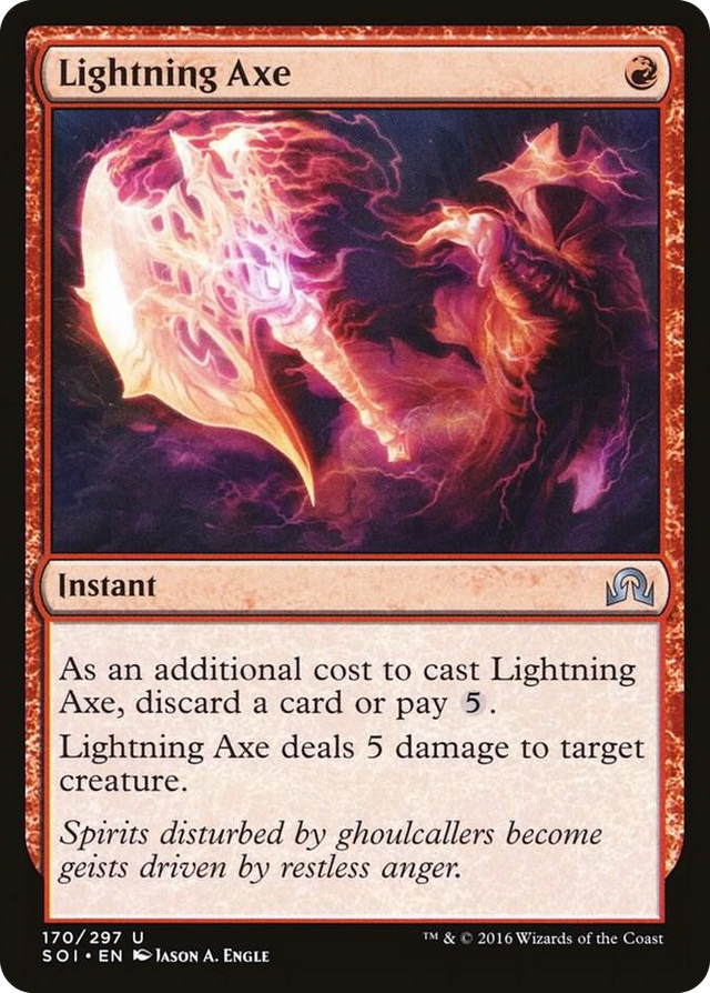 0170 Lightning Axe U Shadows over Innistrad