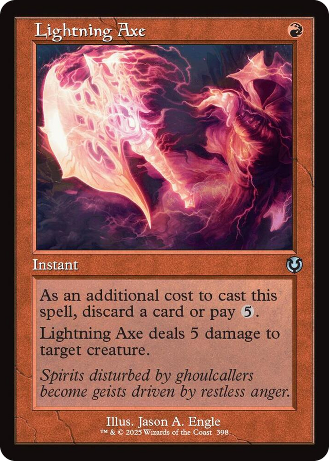 0398 Lightning Axe (Retro Frame) U Innistrad Remastered