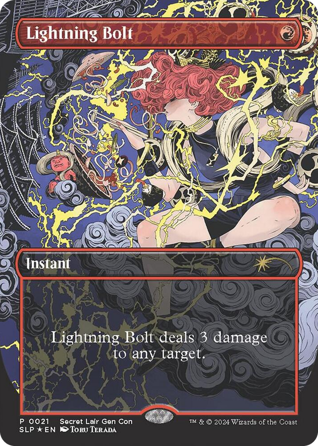 0021 Lightning Bolt P Secret Lair Showdown
