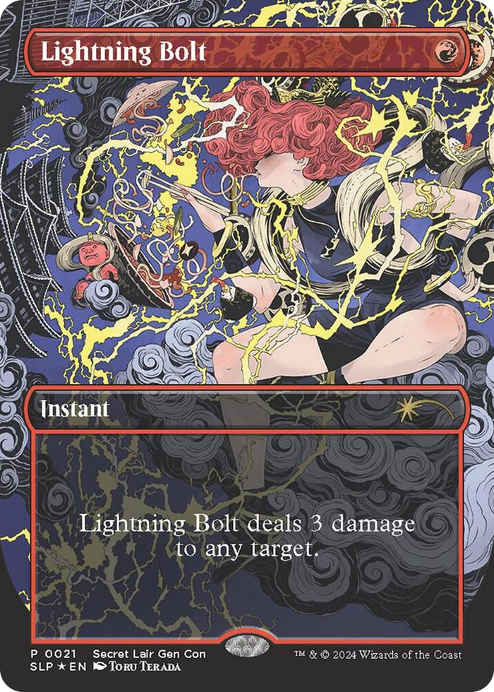 Lightning Bolt #21 P - Secret Lair Showdown Pokemon card