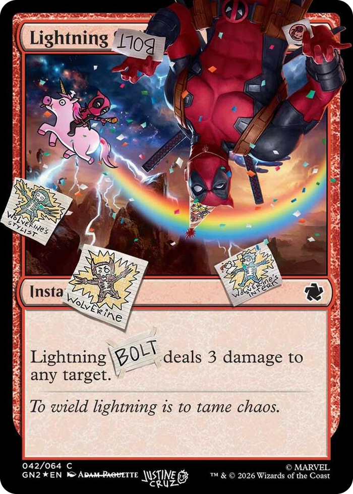 Lightning Bolt (042) (Pool Party Foil) #42 C - Secret Lair Drop Series Pokemon card