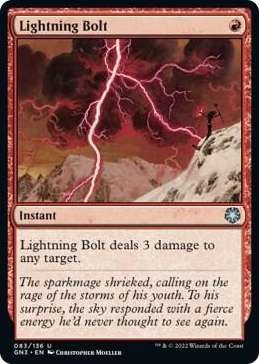 0083 Lightning Bolt U Magic Game Night: Free-For-All