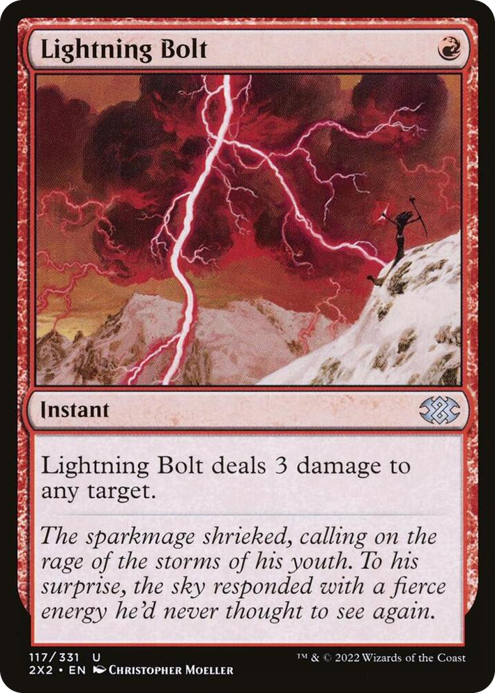 0117 Lightning Bolt U Double Masters 2022