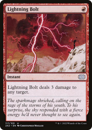 0117 Lightning Bolt U Double Masters 2022