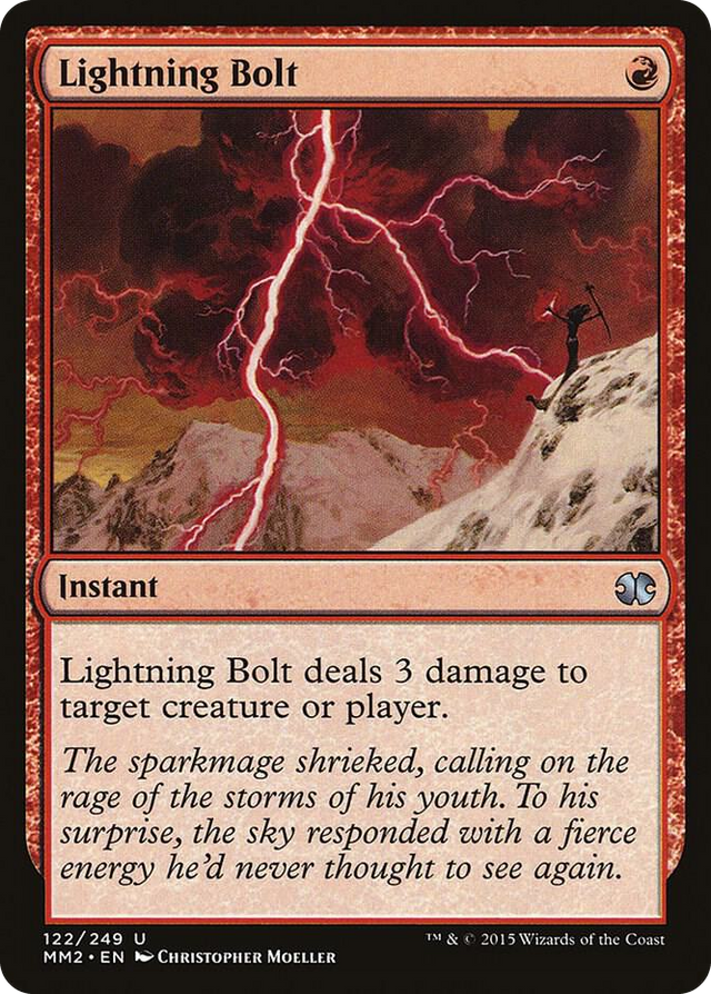 0122 Lightning Bolt U Modern Masters 2015