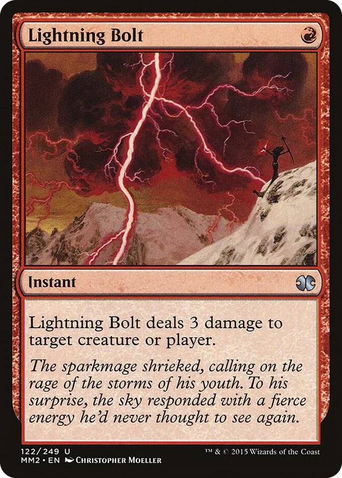 0122 Lightning Bolt U Modern Masters 2015