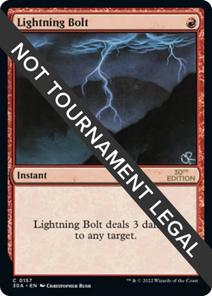 0157 Lightning Bolt C 30th Anniversary Edition