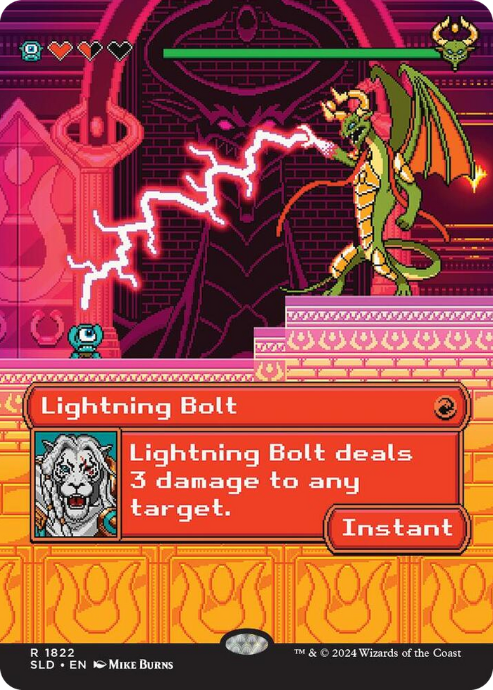 Lightning Bolt (1822) #1822 R - Secret Lair Drop Series Pokemon card