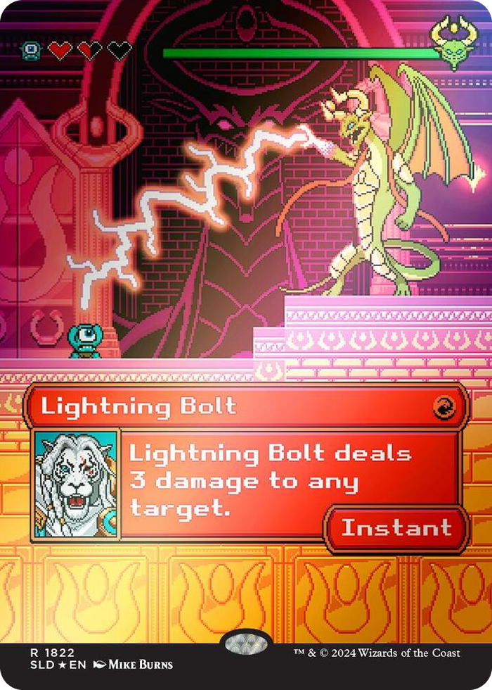 Lightning Bolt (1822) (Rainbow Foil) #1822 R - Secret Lair Drop Series Pokemon card