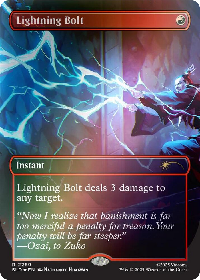 Lightning Bolt (2289) (Rainbow Foil) #2289 R - Secret Lair Drop Series Pokemon card