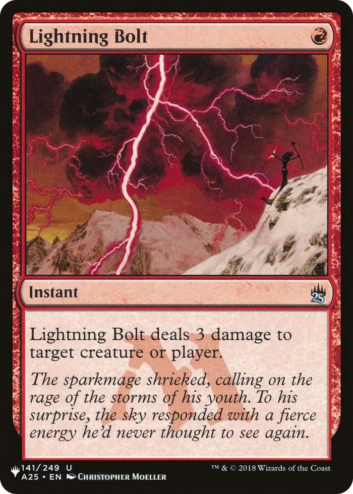0141 Lightning Bolt (A25) U The List Reprints