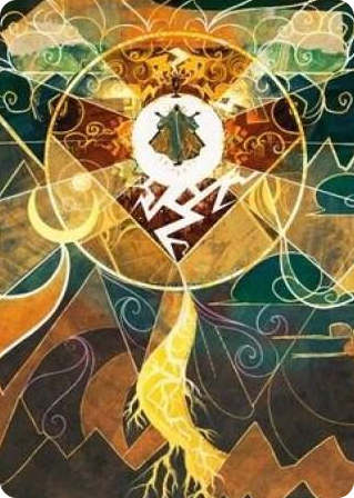 0076 Lightning Bolt Art Card S Art Series: Strixhaven