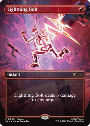 0002 Lightning Bolt (Borderless) P Unique and Miscellaneous Promos