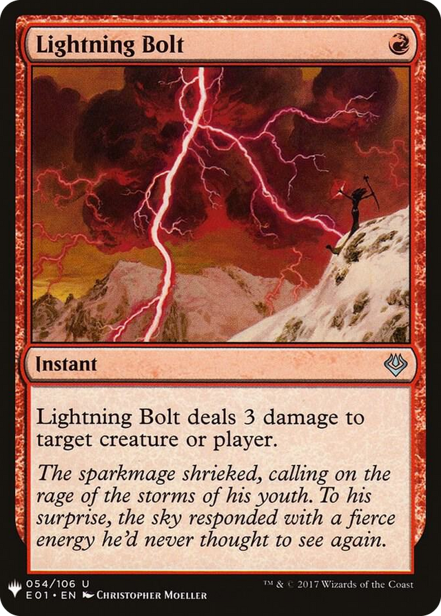 0054 Lightning Bolt (E01) U The List Reprints