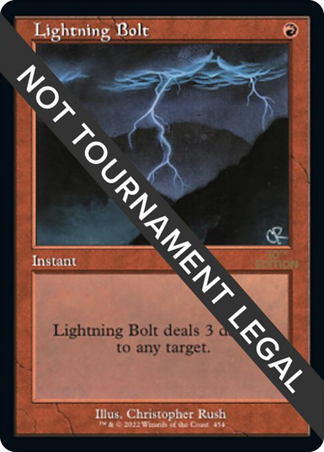 0454 Lightning Bolt (Retro Frame) C 30th Anniversary Edition