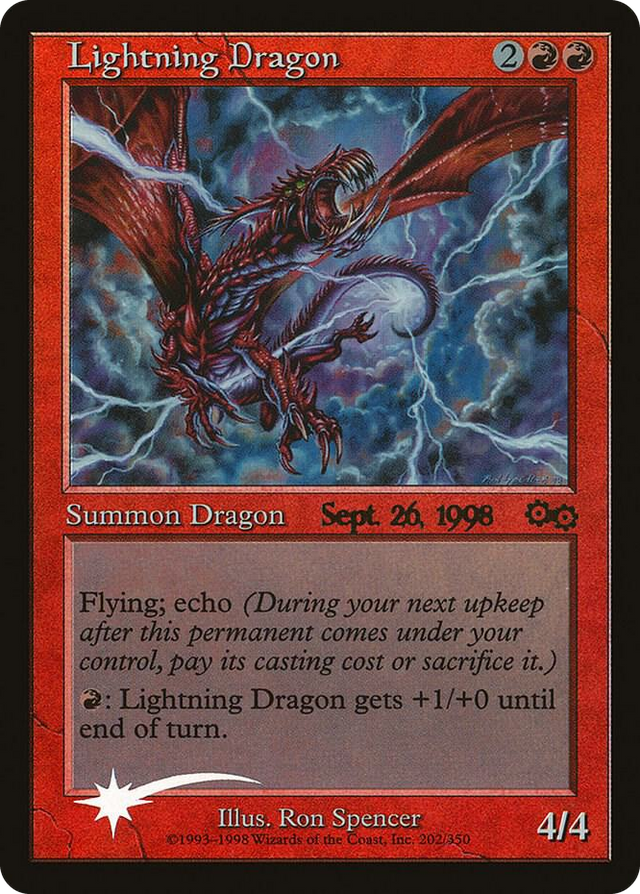 0004 Lightning Dragon R Prerelease Cards