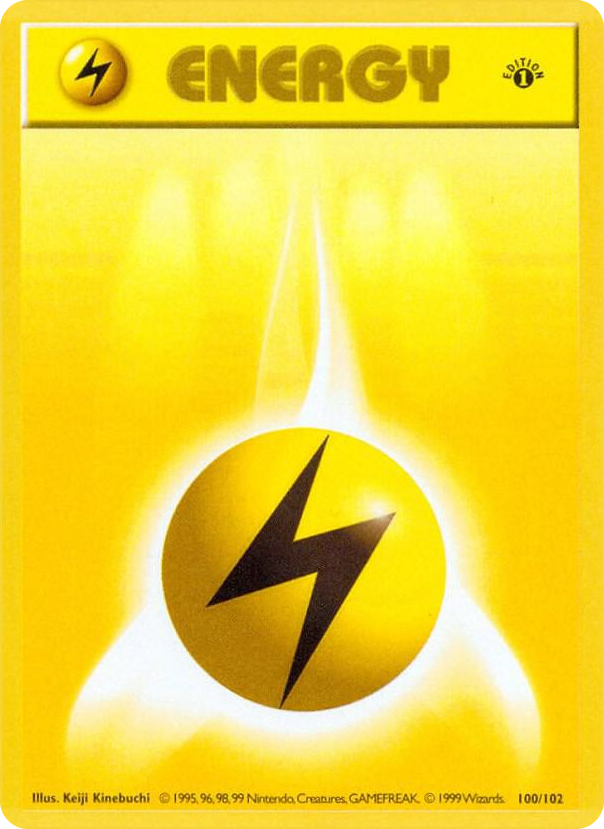0100 Lightning Energy Common Base Set (Shadowless)