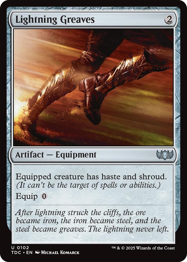 0102 Lightning Greaves U Commander: Tarkir: Dragonstorm