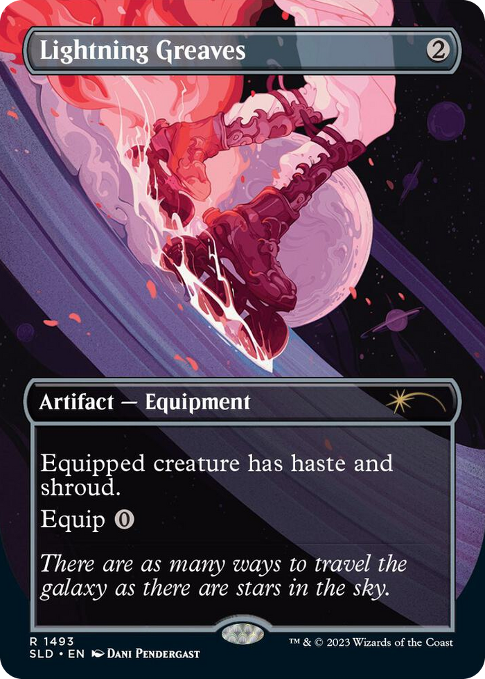 Lightning Greaves (1493) #1493 R - Secret Lair Drop Series Pokemon card