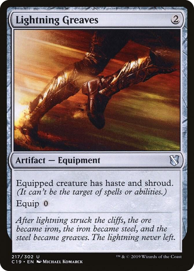 0217 Lightning Greaves U Commander 2019