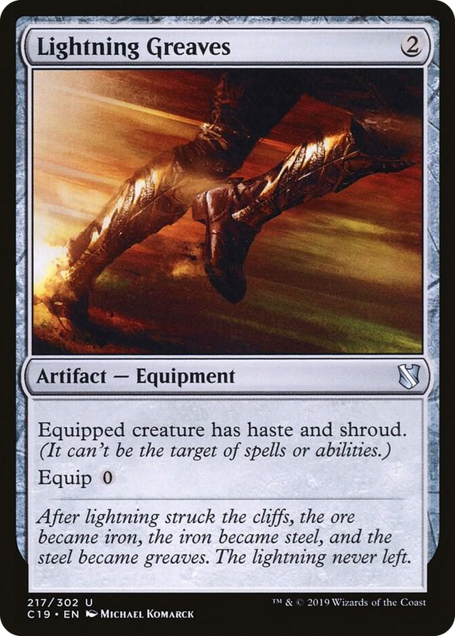 0217 Lightning Greaves U Commander 2019