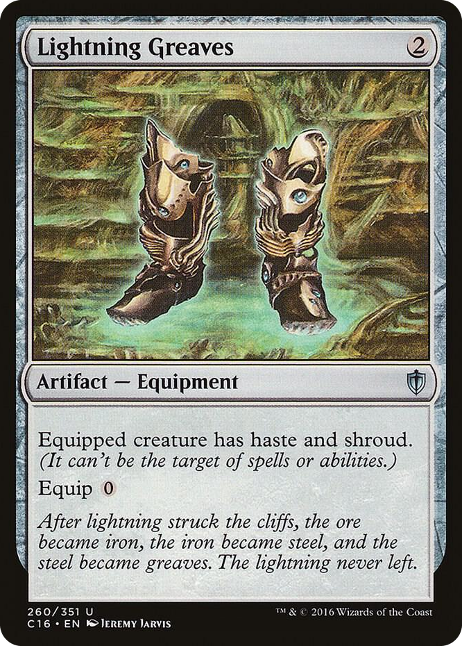Lightning Greaves #260 U - Commander 2016 Pokemon card