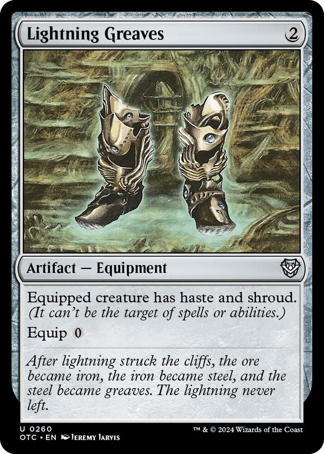 0260 Lightning Greaves U Commander: Outlaws of Thunder Junction