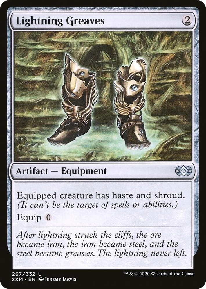 0267 Lightning Greaves U Double Masters