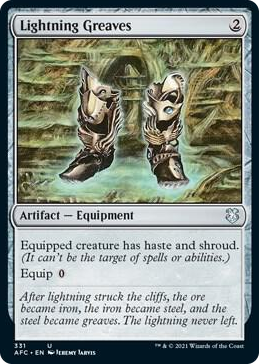 0331 Lightning Greaves U Commander: Adventures in the Forgotten Realms