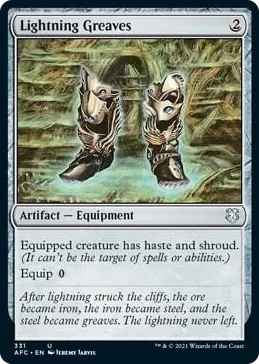0331 Lightning Greaves U Commander: Adventures in the Forgotten Realms